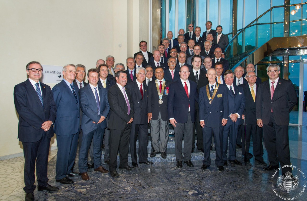 Les membres du Rotary Club de Monaco