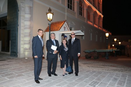 Visite protocolaire au Palais de Monaco : accueil par le Chambellan de SAS le Prince